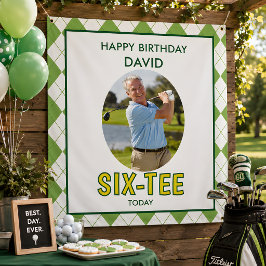 Tapete De Parede Aniversário de 60 anos engraçado Six-tee Golf