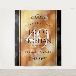 Tapete De Parede Aniversário de casamento de cobre dos 49 anos eleg