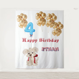 Tapete De Parede Aniversário de Quatro Anos 
