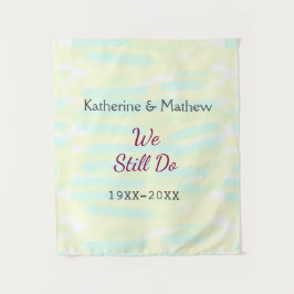 Tapete De Parede Aniversário de renovação de Vow do greenpastel ama