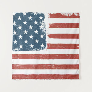 Tapete De Parede Antecedentes da bandeira americana. Versão raster.