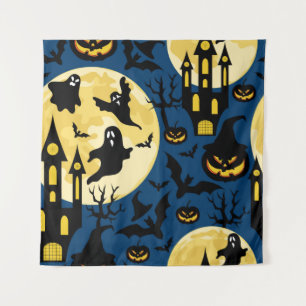 Tapete De Parede Antecedentes de Halloween. Padrão sem costura com