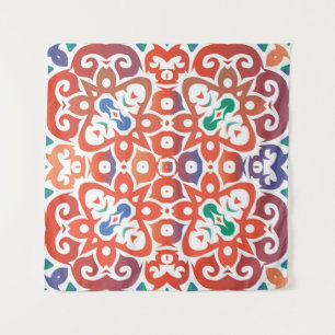 Tapete De Parede Antigos azulejos ornamentados talavera méxico. Des