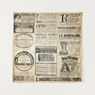 Tapete De Parede Anúncio de jornal francês em 1897