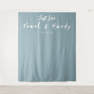 Tapete De Parede Apenas Ame Simples Vintage Blue Weddrop