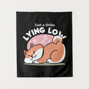 Tapete De Parede Apenas um Shiba Mente Baixo: Design de Shiba Inu C