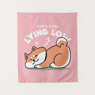 Tapete De Parede Apenas um Shiba Mente Baixo: Design de Shiba Inu C