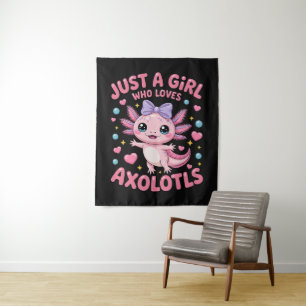 Tapete De Parede Apenas Uma Garota Que Ama Axolotls