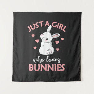 Tapete De Parede Apenas Uma Menina Que Ama Coelhos