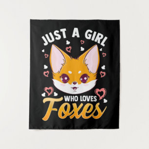 Tapete De Parede Apenas Uma Menina Que Ama Raposas Meninas Crianças