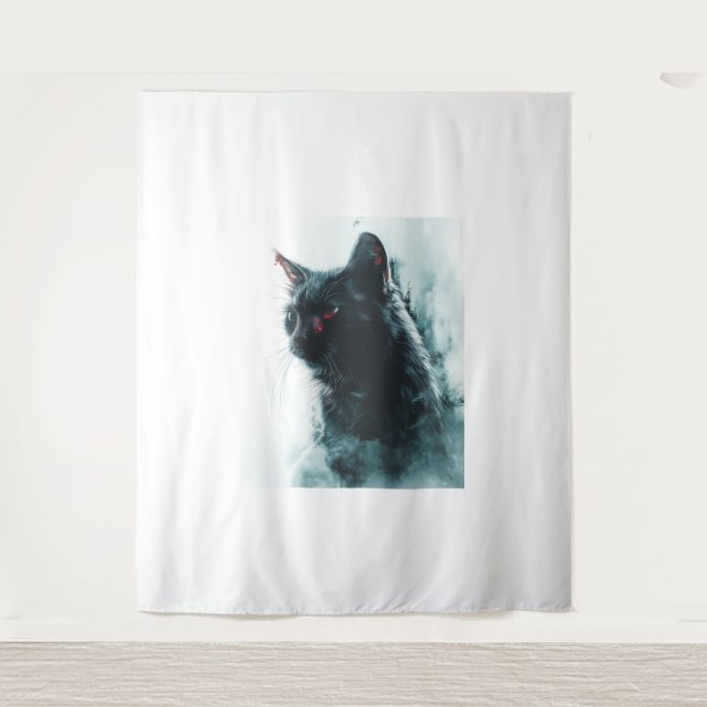 Tapete De Parede Apocalipse de Gato Zombie (Frente)