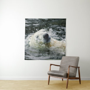 Tapete De Parede Aqua Aura do Urso Polar