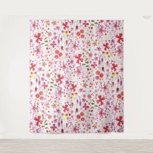 Tapete De Parede Aquarela de Flor Selvagem