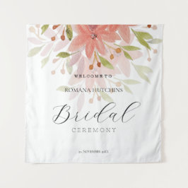 Tapete De Parede Aquarela Floral Country Elegante Pintada à Mão