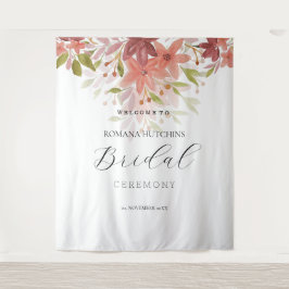 Tapete De Parede Aquarela Floral Country Orgânica Pintada à Mão