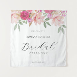 Tapete De Parede Aquarela Floral Pintada à Mão Elegante