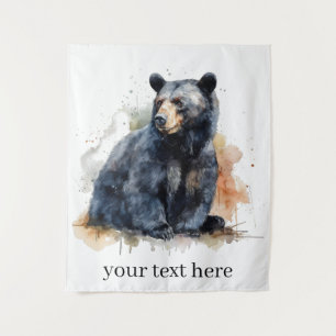 Tapete De Parede Aquarelas - Arte em Pavial Negro, personalizada