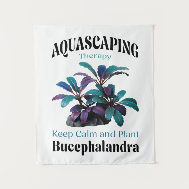 Tapete De Parede Aquascaping Therapy – Keep Calm and Plant Bucephal (Frente)