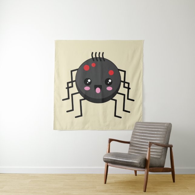 Tapete De Parede Aranha Kawaii Cute (In Situ)