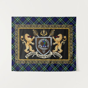 Tapete De Parede Arbuthnot Clan Crachá & Motto com Leões