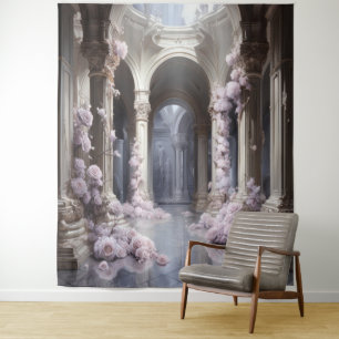 Tapete De Parede Arca Floral Romântica Prendendo
