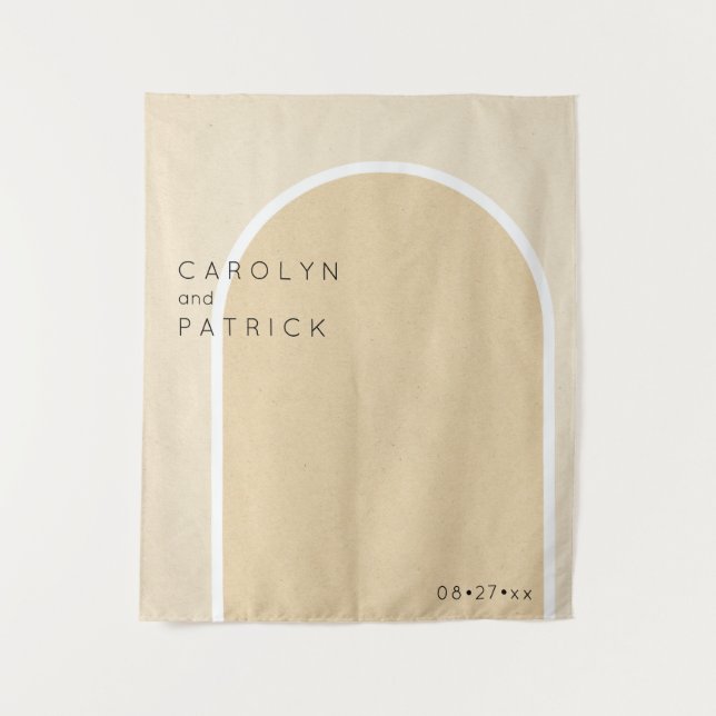 Tapete De Parede Arco minimalista | Casamento (Frente)