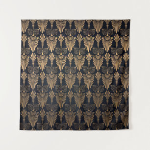 Tapete De Parede Art Deco Black Dourado: Retro.