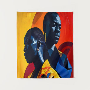 Tapete De Parede Arte Abstrato Afrocêntrica Moderna