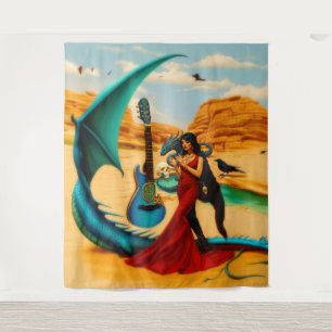 Tapete De Parede Arte AI Escura Oculta Escura Oculta abstrato Drago
