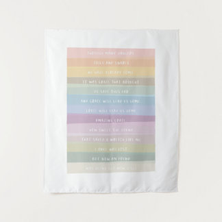 Tapete De Parede Arte Colorida em Arco-íris da Letra de Amazing Gra