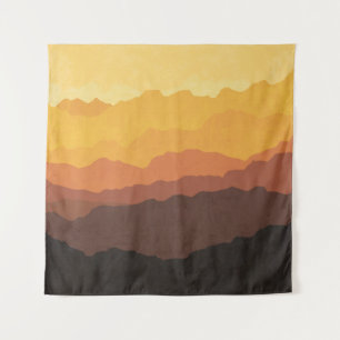 Tapete De Parede Arte da parede boêmia, montanha pastel.