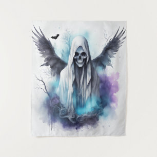 Tapete De Parede Arte de Aquarela Gótica Fantástica do Halloween