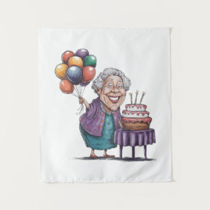 Tapete De Parede Arte de Balão de Festa de Aniversário da Nana Humo