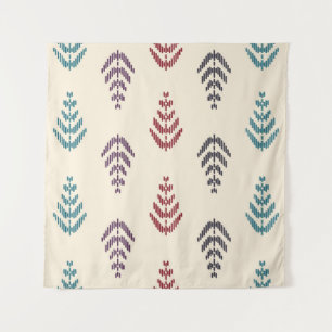 Tapete De Parede Arte de fundo das folhas étnicas. Padrão sem costu