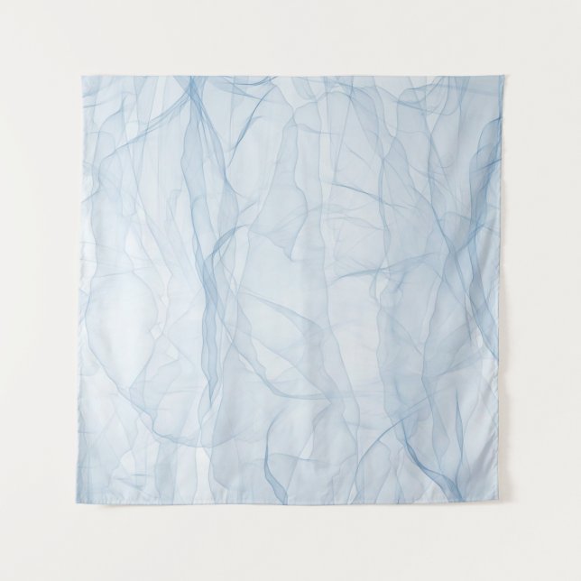 Tapete De Parede Arte de fundo moderno azul tecido (Frente)