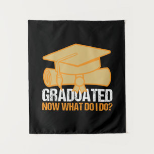 Tapete De Parede Arte de Graduação   Graduado Agora O Que Eu Faço