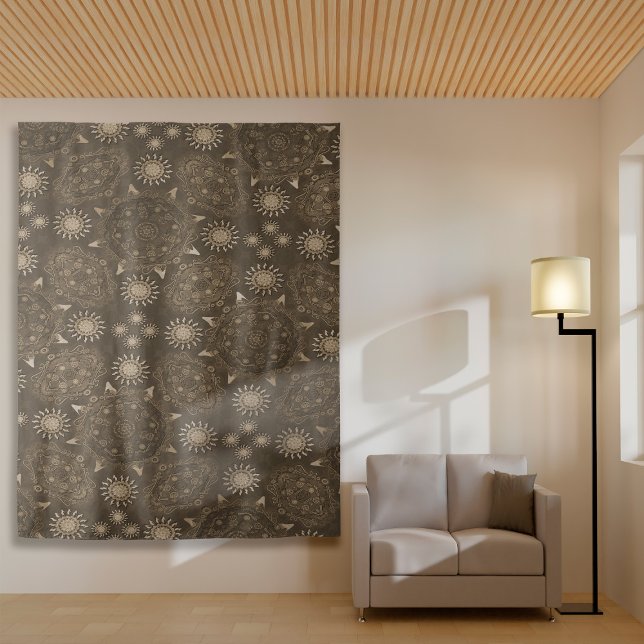 Tapete De Parede Arte de hexa-sepia ouro ursidae (Criador carregado)