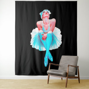 Tapete De Parede Arte de Parede Bailarina Elegante – Dança de Balle