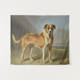 Tapete De Parede Arte de Retrato de Cachorro Realista