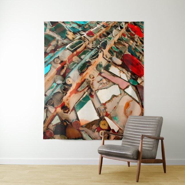 Tapete De Parede Arte em Mosaico Colorido (In Situ)