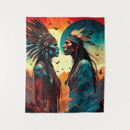 Tapete De Parede Arte Espiritual Nativa