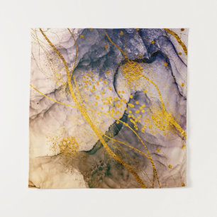 Tapete De Parede Arte exótica. Ouro, design artístico. Pintor