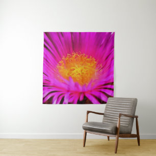 Tapete De Parede Arte Floral Magenta Rosa-Aster-Flor-Rosa