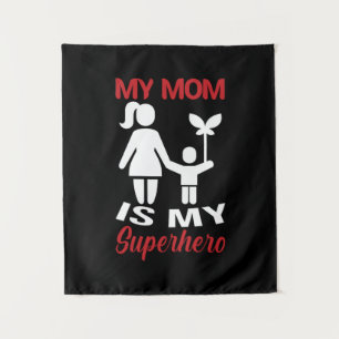 Tapete De Parede Arte Materna Minha Mãe É Minha Super-Heroína