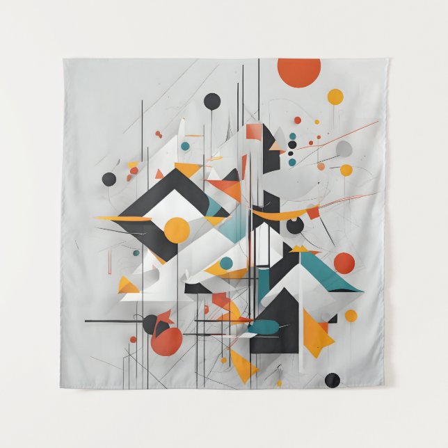 Tapete De Parede arte moderna abstrato (Frente)
