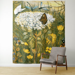 Tapete De Parede Arte Neerlandesa Nouveau Meadow Wildflower, Borbol