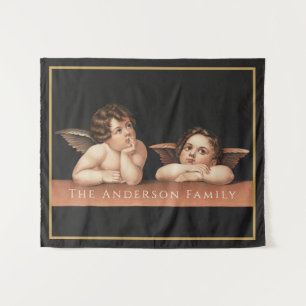 Tapete De Parede Arte Personalizada Renascentista Vintage de Querub