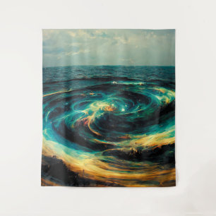 Tapete De Parede Arte surrealista Galáxia Do Oceano