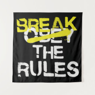 Tapete De Parede Arte urbana quebra o grafite do stencil das regras