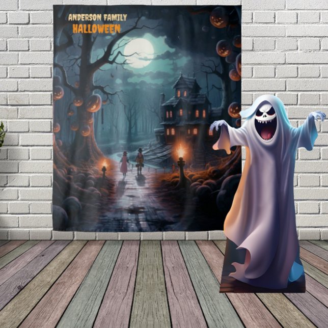 Tapete De Parede Árvore Assustadora de Jack-o'-Lantern Suspensa de  (Criador carregado)